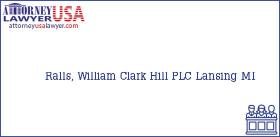 Telephone, Address and other contact data of Ralls, William, Lansing, MI, USA