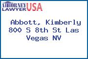Abbott, Kimberly 800 S 8th St Las Vegas NV