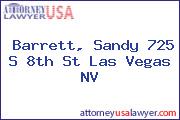 Barrett, Sandy 725 S 8th St Las Vegas NV