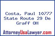 Costa, Paul 10777 State Route 29 De Graff OH