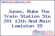 Junes, Rube The Train Station Ste 201 13th And Main Lewiston ID