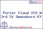 Porter Claud 210 W 3rd St Owensboro KY