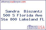 Sandra  Biszantz 500 S Florida Ave Ste 800 Lakeland FL