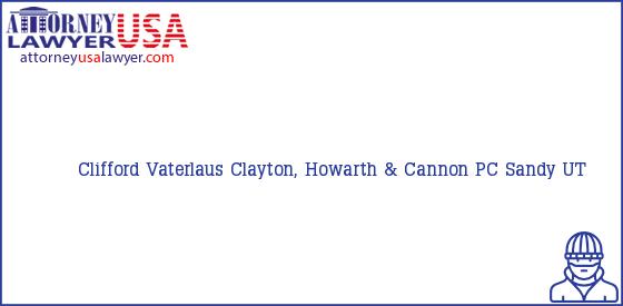 Telephone, Address and other contact data of Clifford Vaterlaus, Sandy, UT, USA