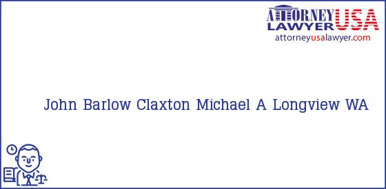 Telephone, Address and other contact data of John Barlow, Longview, WA, USA
