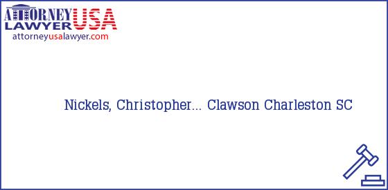 Telephone, Address and other contact data of Nickels, Christopher..., Charleston, SC, USA