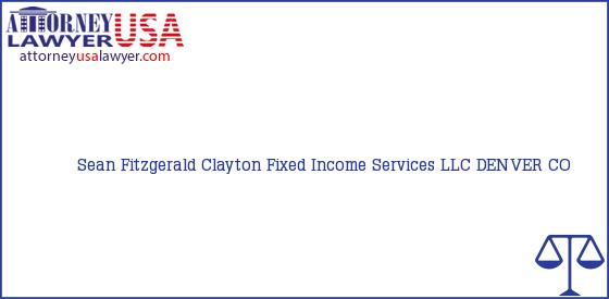 Telephone, Address and other contact data of Sean Fitzgerald, DENVER, CO, USA