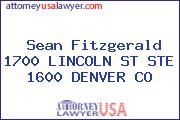 Sean Fitzgerald 1700 LINCOLN ST STE 1600 DENVER CO