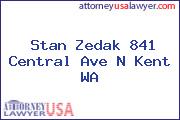 Stan Zedak 841 Central Ave N Kent WA