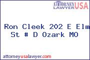 Ron Cleek 202 E Elm St # D Ozark MO