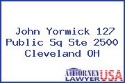 John Yormick 127 Public Sq Ste 2500 Cleveland OH