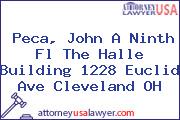 Peca, John A Ninth Fl The Halle Building 1228 Euclid Ave Cleveland OH