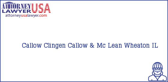 Telephone, Address and other contact data of Callow, Wheaton, IL, USA
