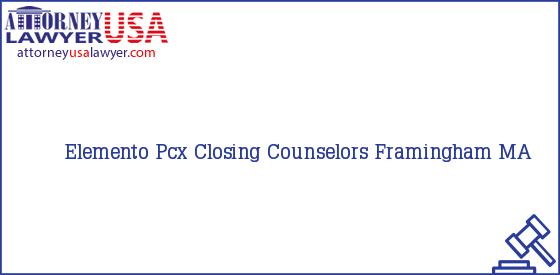 Telephone, Address and other contact data of Elemento Pcx, Framingham, MA, USA