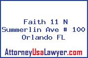 Faith 11 N Summerlin Ave # 100 Orlando FL