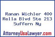 Ranan Wichler 400 Rella Blvd Ste 213 Suffern Ny