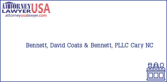 Telephone, Address and other contact data of Bennett, David, Cary, NC, USA