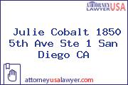 Julie Cobalt 1850 5th Ave Ste 1 San Diego CA