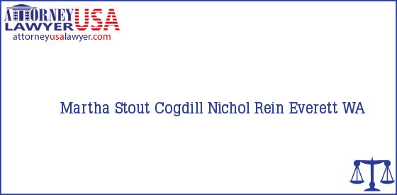 Telephone, Address and other contact data of Martha Stout, Everett, WA, USA