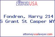 Fondren, Harry 214 S Grant St Casper WY