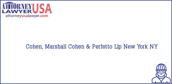Telephone, Address and other contact data of Cohen, Marshall, New York, NY, USA