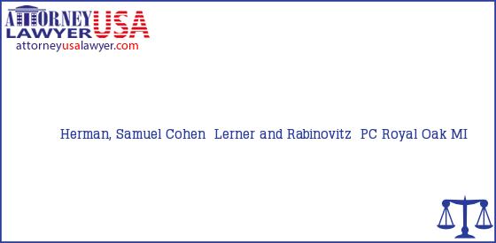 Telephone, Address and other contact data of Herman, Samuel, Royal Oak, MI, USA