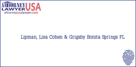 Telephone, Address and other contact data of Lipman, Lisa, Bonita Springs, FL, USA