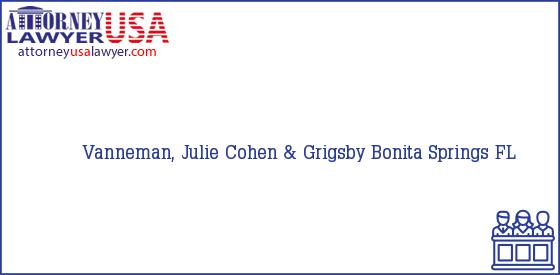 Telephone, Address and other contact data of Vanneman, Julie, Bonita Springs, FL, USA