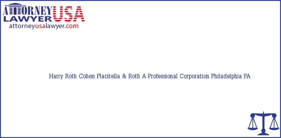 Telephone, Address and other contact data of Harry Roth, Philadelphia, PA, USA