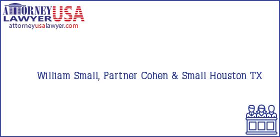 Telephone, Address and other contact data of William Small, Partner, Houston, TX, USA
