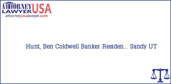 Telephone, Address and other contact data of Hunt, Ben, Sandy, UT, USA