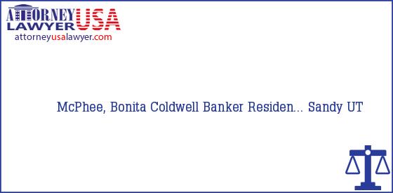 Telephone, Address and other contact data of McPhee, Bonita, Sandy, UT, USA