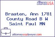 Braaten, Ann 1781 County Road B W Saint Paul MN