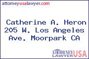 Catherine A. Heron 205 W. Los Angeles Ave. Moorpark CA