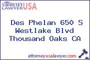 Des Phelan 650 S Westlake Blvd Thousand Oaks CA