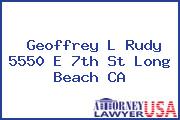 Geoffrey L Rudy 5550 E 7th St Long Beach CA