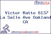 Victor Ratto 6137 La Salle Ave Oakland CA
