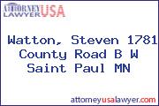 Watton, Steven 1781 County Road B W Saint Paul MN