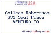 Colleen Robertson 381 Saul Place VENTURA CA