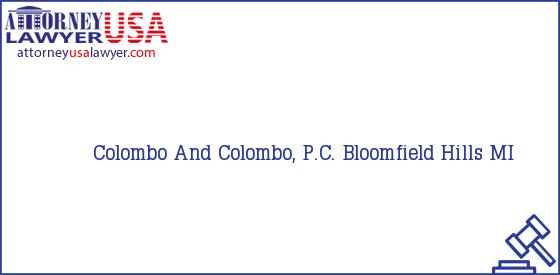  Colombo And Colombo, P.C. Bloomfield Hills MI
