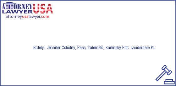 Telephone, Address and other contact data of Erdelyi, Jennifer, Fort Lauderdale, FL, USA