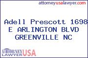 Adell Prescott 1698 E ARLINGTON BLVD GREENVILLE NC