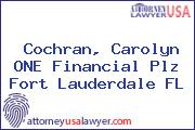 Cochran, Carolyn ONE Financial Plz Fort Lauderdale FL