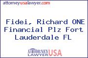 Fidei, Richard ONE Financial Plz Fort Lauderdale FL