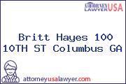 Britt Hayes 100 10TH ST Columbus GA