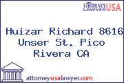 Huizar Richard 8616 Unser St. Pico Rivera CA
