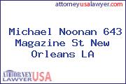 Michael Noonan 643 Magazine St New Orleans LA