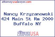 Nancy Krzyzanowski 424 Main St Rm 2000 Buffalo NY