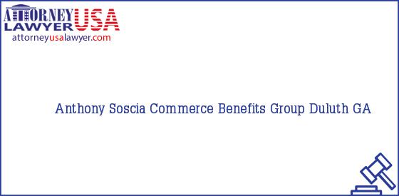 Telephone, Address and other contact data of Anthony Soscia, Duluth, GA, USA