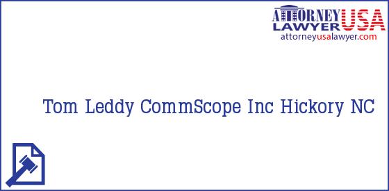 Telephone, Address and other contact data of Tom Leddy, Hickory, NC, USA